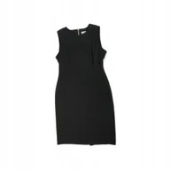 Sukienki - Czarna sukienka damska ramiączka CALVIN KLEIN L - miniaturka - grafika 1