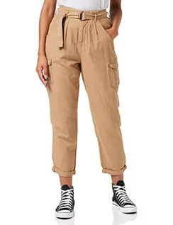 Spodnie damskie - MUSTANG Damskie spodnie typu cargo jeans, Tannin 3142, 31W / 32L - grafika 1