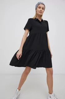 Sukienki - JDY Sukienka kolor czarny mini prosta - grafika 1