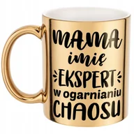 Kubki - Złoty Kubek ceramiczny Personalizowany Dzień Matki Dla Mamy Prezent - miniaturka - grafika 1