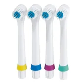 Końcówki do szczoteczek elektrycznych - AEG Końcówki wymienne do szczoteczek do zębów 599994 599994 fuer EZ 5622 und EZ 5623 4 szt biały - miniaturka - grafika 1
