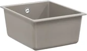 Zlewozmywaki - vidaXL Zlew Szary 370 x 460 mm 80% Kwarc i 20% Żywica - miniaturka - grafika 1