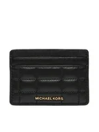 Etui na dokumenty i karty - MICHAEL Michael Kors Etui na karty kredytowe 32R4GJ6D0L Czarny - miniaturka - grafika 1