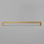 Zawiasy, okucia i inne akcesoria - Uchwyt meblowy podłużny Isa L Mosieżny Szczotkowany Nielakierowany - miniaturka - grafika 1