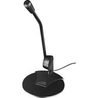 Mikrofony estradowe - Pure Speedlink mikrofon do postawienia na pulpicie, z funkcją tłumienia szumów i wtykiem 3,5 mm SL-8702-BK - miniaturka - grafika 1