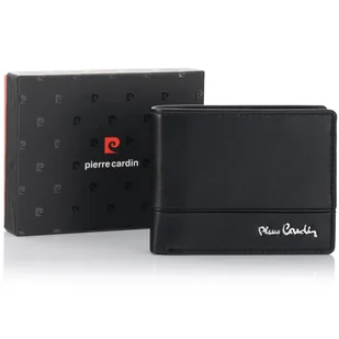 Nieduży elegancki portfel męski YS605 323 z RFID - czarny - Portfele - miniaturka - grafika 1