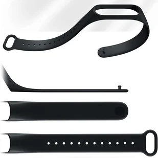 Opaska Alogy Soft Band pasek silikonowy do Xiaomi Mi Band 5 / 6 / 6 NFC / 7 Czarny - Akcesoria do smartwatchy - miniaturka - grafika 3