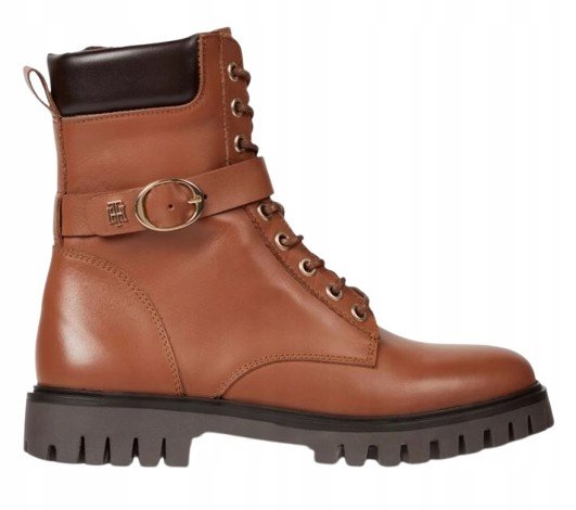 TOMMY HILFIGER BOTKI DAMSKIE SKÓRZANE 39 Ż5D
