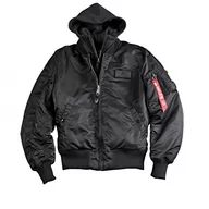 Kurtki męskie - ALPHA INDUSTRIES Kurtka męska, Czarny (Black/Black - 515), XXS - miniaturka - grafika 1