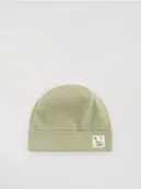 Czapki dla dzieci - Reserved - Czapka z naszywką - jasnozielony - miniaturka - grafika 1