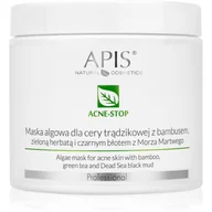 Maseczki do twarzy - Apis Acne - Stop Maska Algowa dla Cery Trądzikowej z Bambusem, Zieloną Herbatą i Czarnym Błotem, 200g - miniaturka - grafika 1