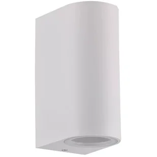 Polux Kinkiet ogrodowy biały góra/dół 2X10W GU10 BOSTON 313348 SANICO 313348 - Lampy ogrodowe - miniaturka - grafika 1