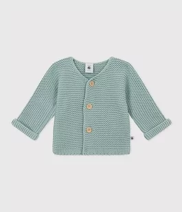 Petit Bateau Unisex Baby A08BQ kardigan, zielony Paul, 18 miesięcy, Zielony Paul, 18 Monate - Swetry damskie - miniaturka - grafika 1