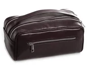 Kosmetyczki, organizery i kuferki - POLSKA SKÓRZANA KOSMETYCZKA SOLOME BRĄZOWA - miniaturka - grafika 1