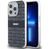 Etui i futerały do telefonów - Oryginalne Etui IPHONE 13 PRO MAX DKNY Hardcase IML Mono & Stripe MagSafe (DKHMP13XHRHSEK) czarne - miniaturka - grafika 1
