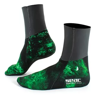 Skarpetki męskie - Seac Seac Unisex Seac Seal Skin Camouflage skarpety neoprenowe 3 mm, ocieplające skarpety do fredivingu i łowienia ryb Camo Green XXL 0210090068125A - grafika 1