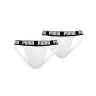 Paski - PUMA Męski pasek Jockstrap (2 sztuki), biały, S - miniaturka - grafika 1