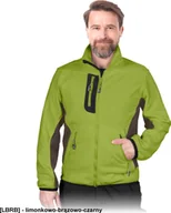 Bluzy damskie - R.E.I.S. LH-FMN-P - Bluza polarowa - limonkowo-brązowo-czarny S - miniaturka - grafika 1