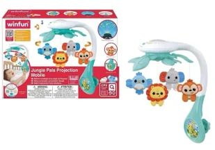 Karuzela muzyczna z projektorem - Smily Play - Karuzele dla niemowląt - miniaturka - grafika 1