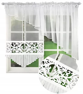 Firana Gotowa Panel Ażurowy Woal Firany Panele - Firany - miniaturka - grafika 1