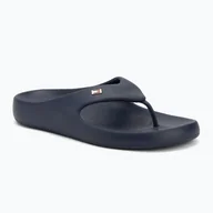 Klapki i japonki damskie - Japonki damskie Tommy Hilfiger Comfort Beach Sandal space blue - miniaturka - grafika 1