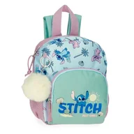 Plecaki szkolne i tornistry - Disney Stitch Just Chill Plecak Szkolny Zielony 19x24x10 cm Poliester by Joumma Bags, Zielony, Talla única, plecak szkolny - miniaturka - grafika 1