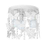 Lampy sufitowe - Milagro Plafon LAMPA sufitowa ANGELICA 1164 okrągła OPRAWA dziecięca motylki crystal białe 1164 - miniaturka - grafika 1
