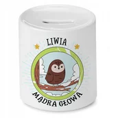 Skarbonki - Skarbonka 330 ml Dla Liwii Córki Dziecka z Nadrukiem ze Zdjęciem + Opakowanie na prezent (wzór 03) - miniaturka - grafika 1