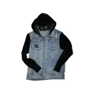 Kurtki damskie - Jeansowa kurtka bluza damska WDW 5 XS - miniaturka - grafika 1