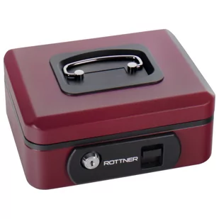 Rottner Pro One Key Lock kasetka, bordowa - Sejfy i kasy pancerne - miniaturka - grafika 2