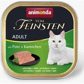 Mokra karma dla kotów - Animonda Vom Feinsten Classic Cat smak: indyk i królik 100g - miniaturka - grafika 1