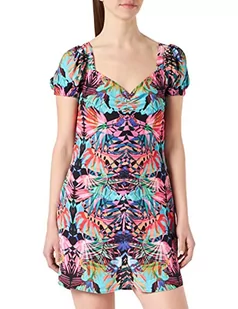 Desigual Damska sukienka Vest_Altaira Virtual Pin Casual, czerwony, XS - Sukienki - miniaturka - grafika 1