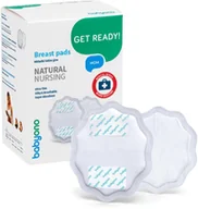 Akcesoria do karmienia - Babyono Wkładki Laktacyjne Natural Nursing Jednorazowe Białe - miniaturka - grafika 1