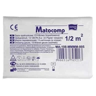 Apteczki i materiały opatrunkowe - Matocomp gaza opatrunkowa, niejałowa, 17 nitkowa, 1/2m2, 1 sztuka - miniaturka - grafika 1