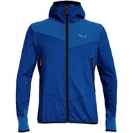 Bluzy męskie - Bluza męska Anger Hybrid PL/DST Full Zip Hoody Salewa - miniaturka - grafika 1