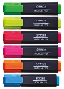 Office Products Zakreślacz fluorescencyjny 1-5 mm linia) czerwony - Zakreślacze - miniaturka - grafika 2