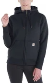 Bluzy męskie - Bluza Carhartt Clarksburg Full Zip Hoodie Black - miniaturka - grafika 1