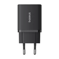 Ładowarki do telefonów - Ładowarka sieciowa Baseus Cube C+U 30W EU (cluster black) - miniaturka - grafika 1