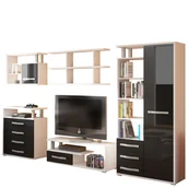 Zestawy mebli dla dzieci - Zestaw Mebli Młodzieżowych 3 Angel MebloCross Dąb Cremona / Granada Brąz - miniaturka - grafika 1