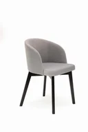 Krzesła - Flavio 2 krzesło tapicerowane bukowe beżowe nogi czarne - miniaturka - grafika 1