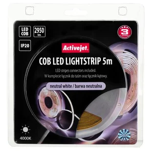 Taśma LED COB 5m barwa neutralna IP20 - Taśmy LED - miniaturka - grafika 1