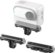 Akcesoria do kamer sportowych - aMagisn AG11 Magnetyczny uchwyt z szybkozłączką do kamery sportowej, uchwyt kamery ze stopu aluminium z płytką magnetyczną, uniwersalnym złączem 1/4 cala i adapterem do kamer sportowych, kompatybilny z Insta360 GO3 - miniaturka - grafika 1