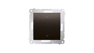 Sterowanie roletami - Kontakt Simon Simon 54 GO Sterownik przyciskowy do obsługi rolety żaluzji sterowany smartfonem WiFi 2x5A 230V (moduł) brąz mat DEZ1W.01/46 DEZ1W.01/46 - miniaturka - grafika 1