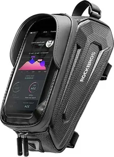 Rockbros B68-1 Wodoodporna torba rowerowa z etui na telefon 1,5l Czarna - Etui i futerały do telefonów - miniaturka - grafika 1