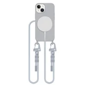 Etui i futerały do telefonów - Etui TECH-PROTECT MagNecklace MagSafe do Apple iPhone 13 Mini Szary - miniaturka - grafika 1