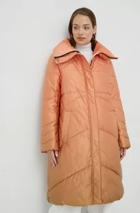 Guess kurtka damska kolor pomarańczowy zimowa - Kurtki damskie - miniaturka - grafika 1