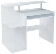 Biurka - Biurko Pod Komputer B1 Białe 100Cm Szafka - miniaturka - grafika 1