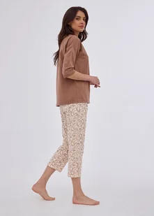 PIŻAMA CORNETTE PD-792/397 INES 2 (kolor beż, rozmiar L) - Piżamy damskie - miniaturka - grafika 1