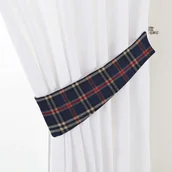Akcesoria do wystroju okien - Dekoria.pl Dekoria.pl Podwiązka Victoria granatowo czerwona kratka 12 × 70 cm Bristol 335-142-68 - miniaturka - grafika 1