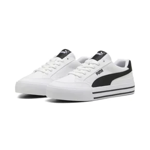 Sneakersy unisex Court Classic Vulcanised Formstrip PUMA White Black - Buty trekkingowe damskie - miniaturka - grafika 1